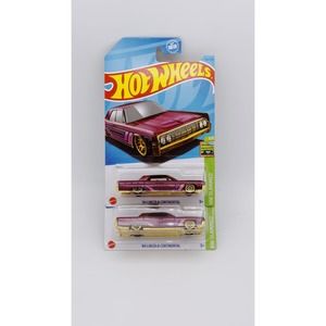 Hot Wheels '64 Lincoln Continental Purple- Slammed Lot of 2